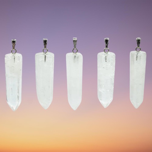 Colgante de Cristal de Roca Facetado