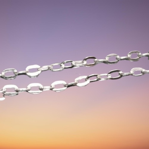 Cadena de Plata, Eslabón Cadeneta, 40cm