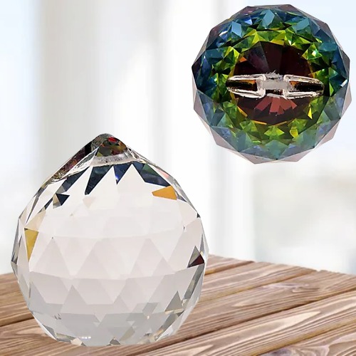 Atrapasol Cristal Arcoíris Bola Multicolor, 5 cm