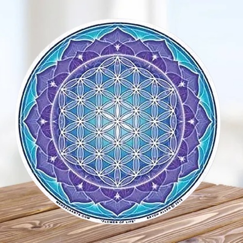 Pegatina con Madala de la Flor de la Vida