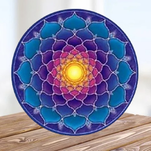 Pegatina de Mandala Sol Central
