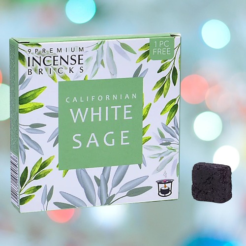 Ladrillos de Incienso Salvia Blanca, Aromafume