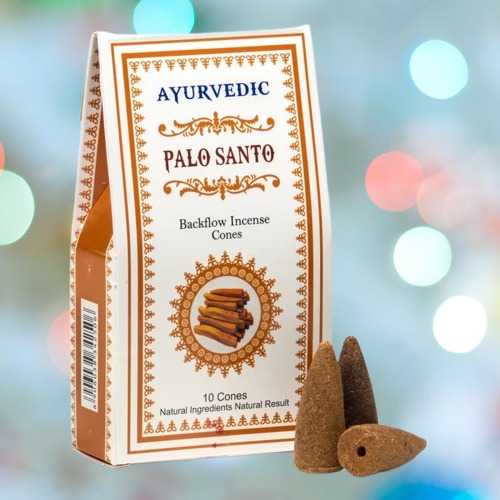 Conos de Incienso de Reflujo de Palo Santo Ayurvédico