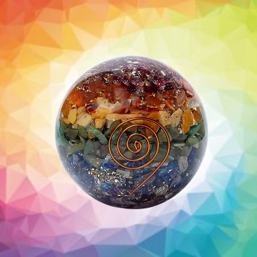Esfera de Orgonita 7 Chakras