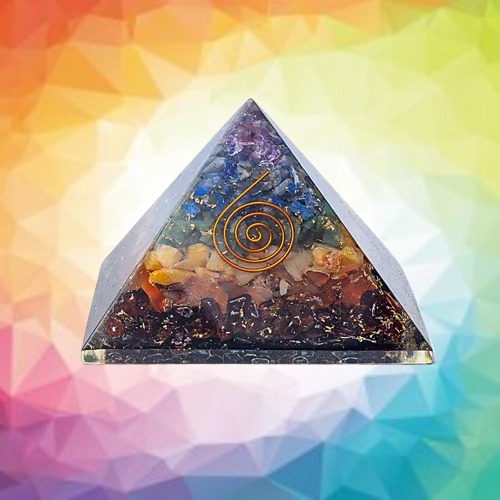 Pirámide de Orgonita 7 Chakras