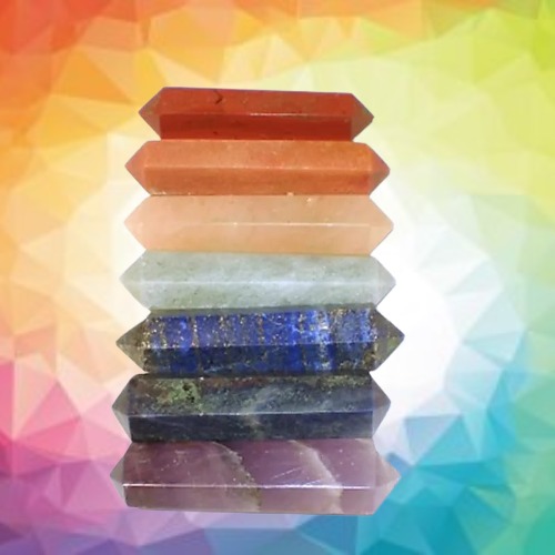 Set de 7 Piedras con Colores de los Chakras