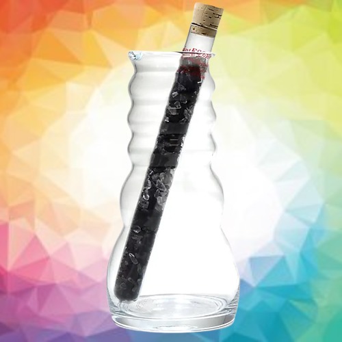 Tubo Purificador y energizador de Agua,  Shunguita y Cristal de Roca.