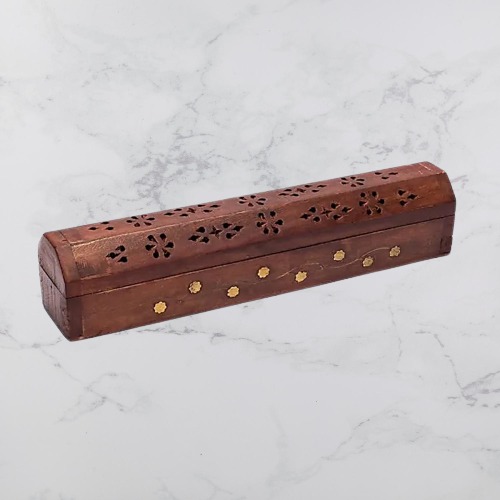 Caja para Quemar y Guardar Inciensos con Flores
