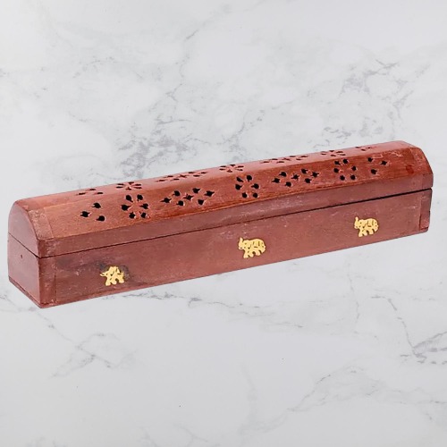 Caja para Quemar y Guardar Inciensos con Elefantes