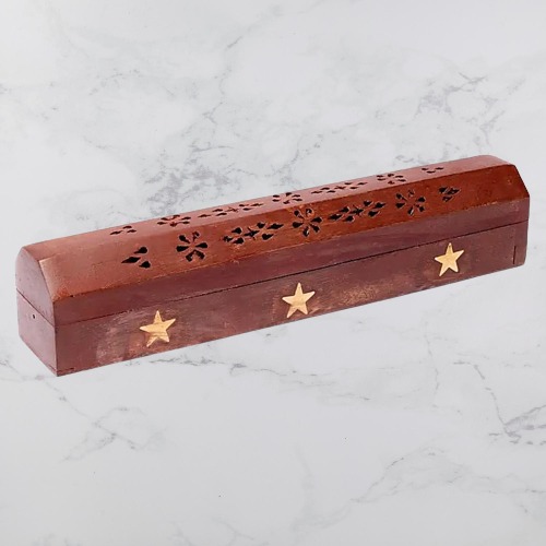Caja para Quemar y Guardar Inciensos con Estrellas