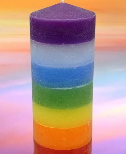 Velón Liso 7 Chakras