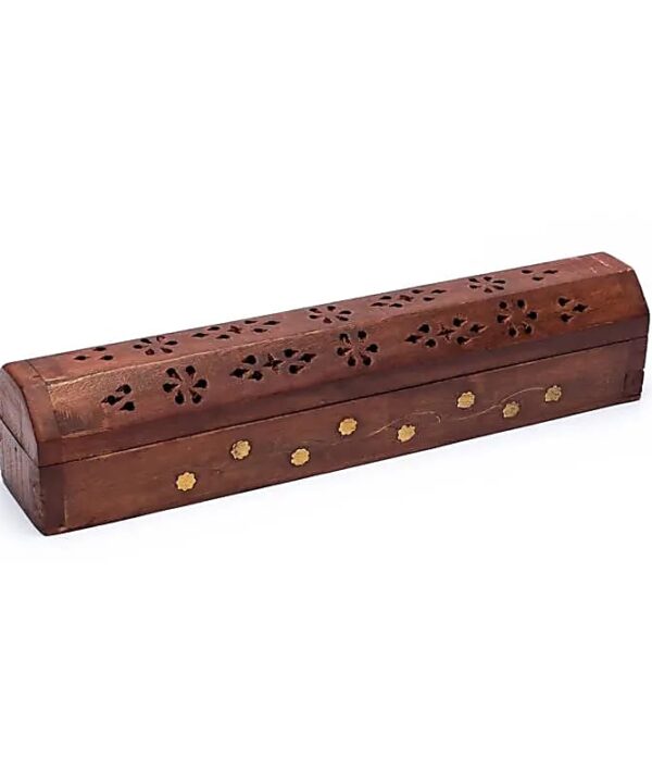 Caja para Quemar y Guardar Inciensos con Flores
