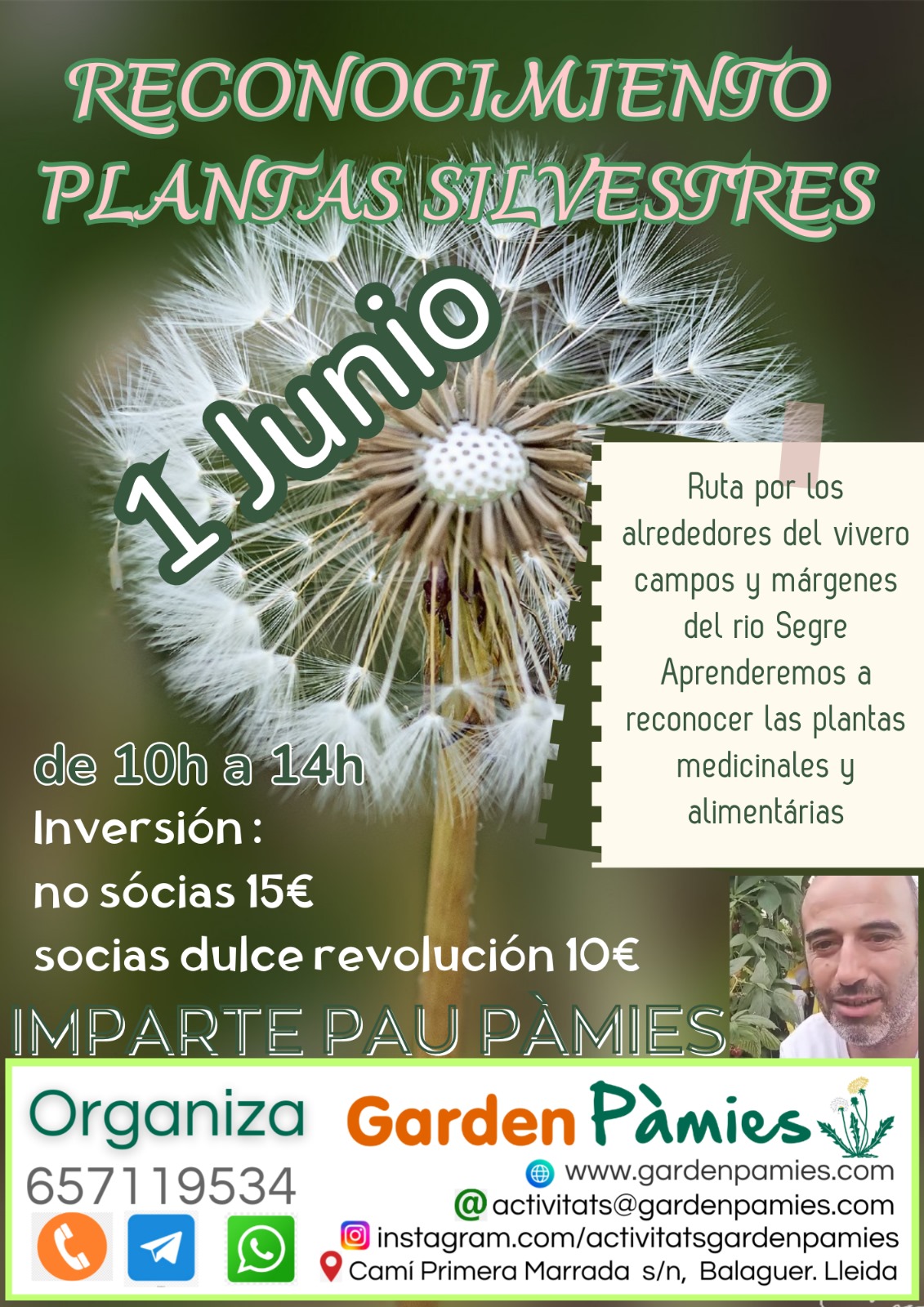 Reconocimiento de Plantas Silvestres con Pau Pàmies