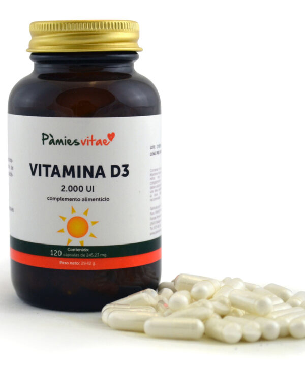 Vitamina D3 PV (120 cápsulas)