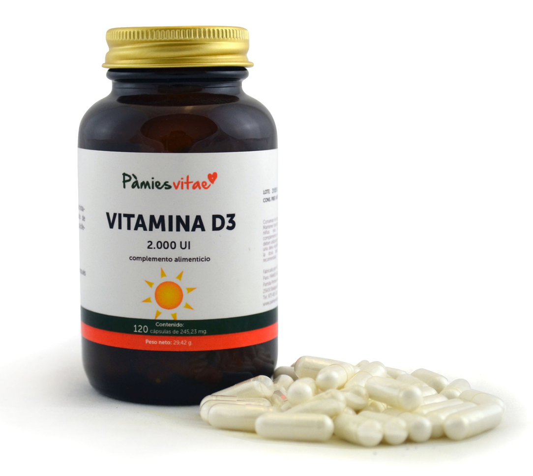 Vitamina D3 PV (120 cápsulas)