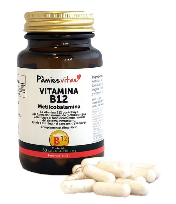 Vitamina B12 - Metilcobalamina (60 cápsulas)