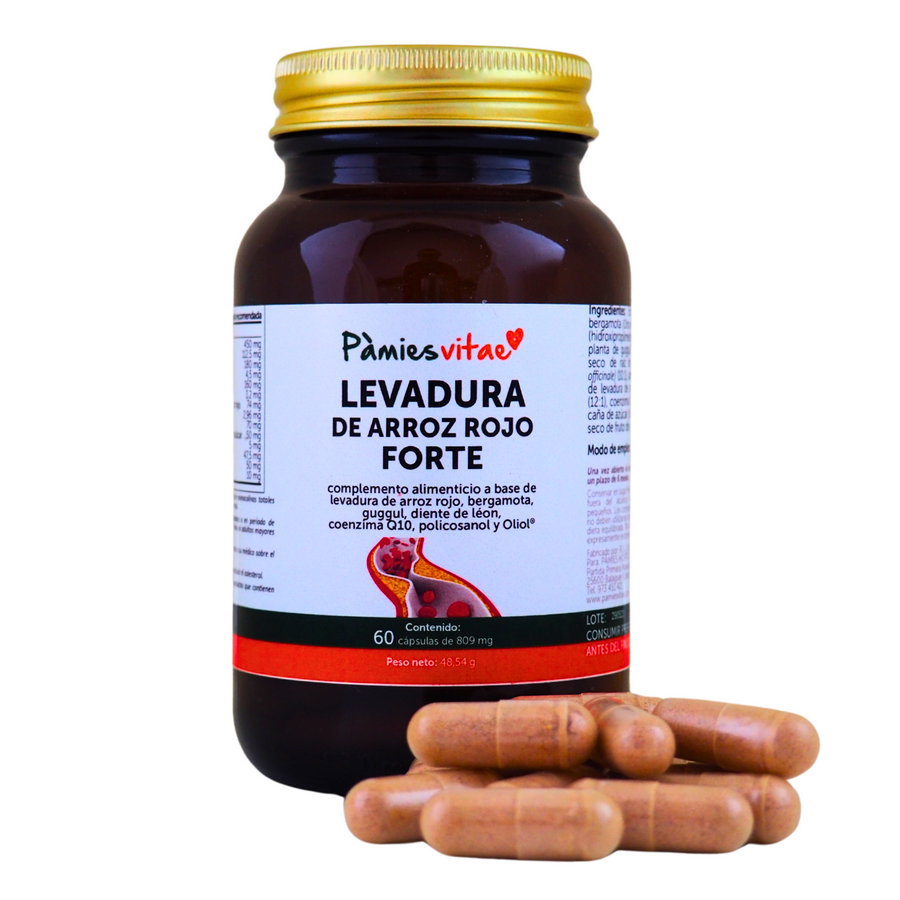 Levadura de Arroz Rojo Forte PV (60 cápsulas)