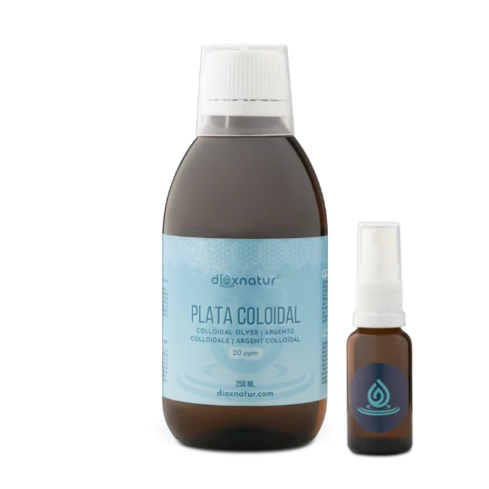 Plata Coloidal 20 PPM, 250ml