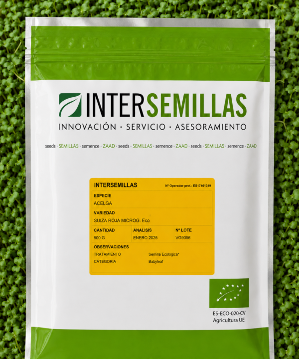 Germinado de Acelga Suiza Roja ECO, 500 g (INTERSEMILLAS)