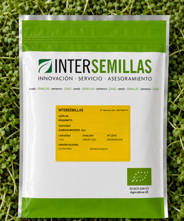 Germinado de Rabanito Daikon ECO, 1Kg (INTERSEMILLAS)
