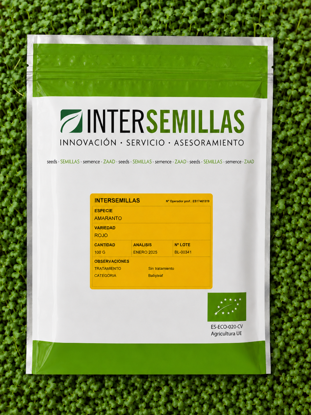 Germinado de Amaranto Rojo, 100 g (INERSEMILLAS)