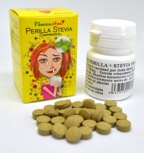 Comprimidos  de Estevia+Perilla (100 und.)