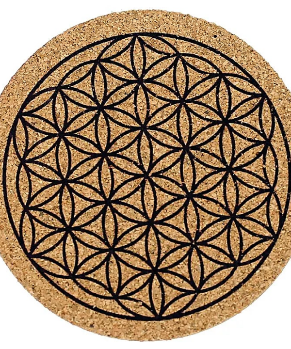 Posavasos de Corcho Flor de la Vida