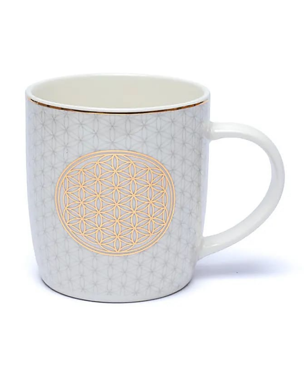 Taza de Té con Infusor Flor de la Vida