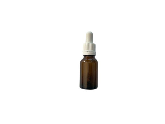 Bote con Gotero Ámbar, 15 ml