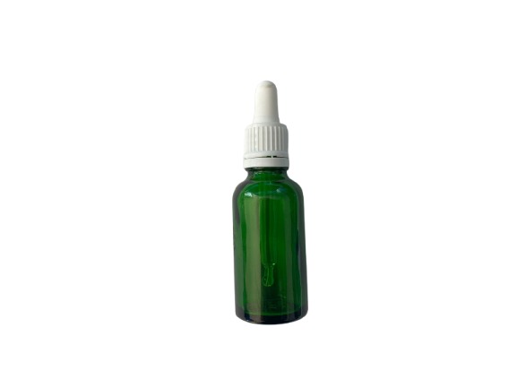 Bote con Gotero Verde, 15 ml