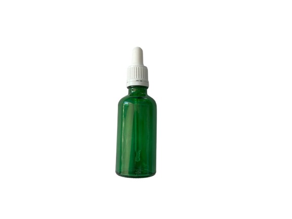 Bote con Gotero Verde, 50 ml