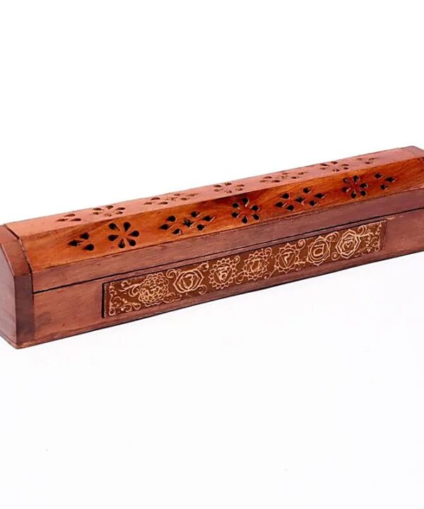 Caja para quemar y guardar inciensos 7 chakras
