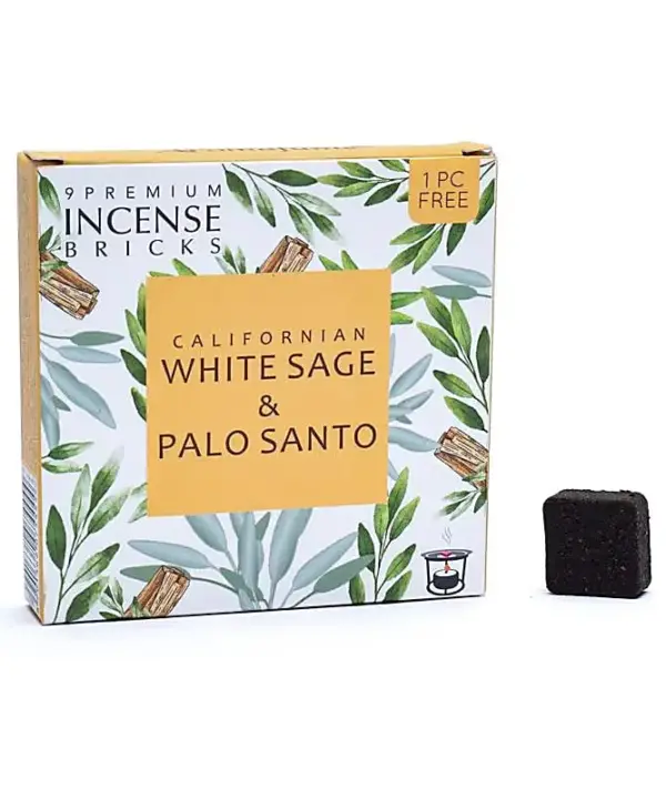 Aromafume ladrillos de incienso Salvia blanca y Palo santo 40g