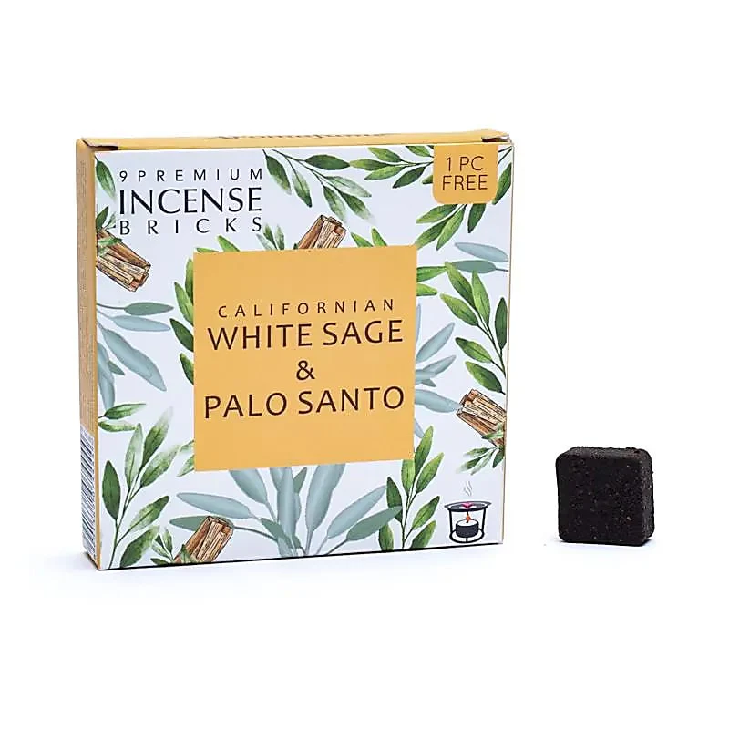 Aromafume ladrillos de incienso Salvia blanca y Palo santo 40g