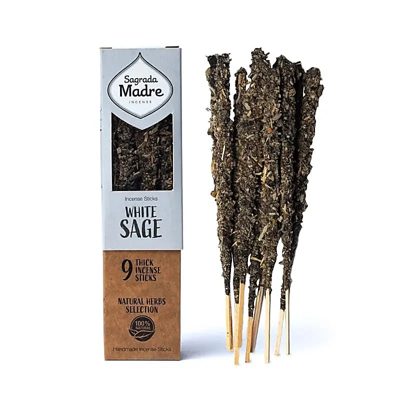 incienso de hierbas Salvia blanca Sagrada Madre