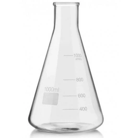 Matraz Erlenmeyer 1000ml cuello estrecho