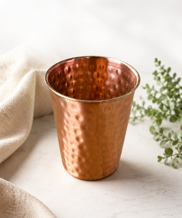 Vaso de Cobre Puro Martillado 280ml